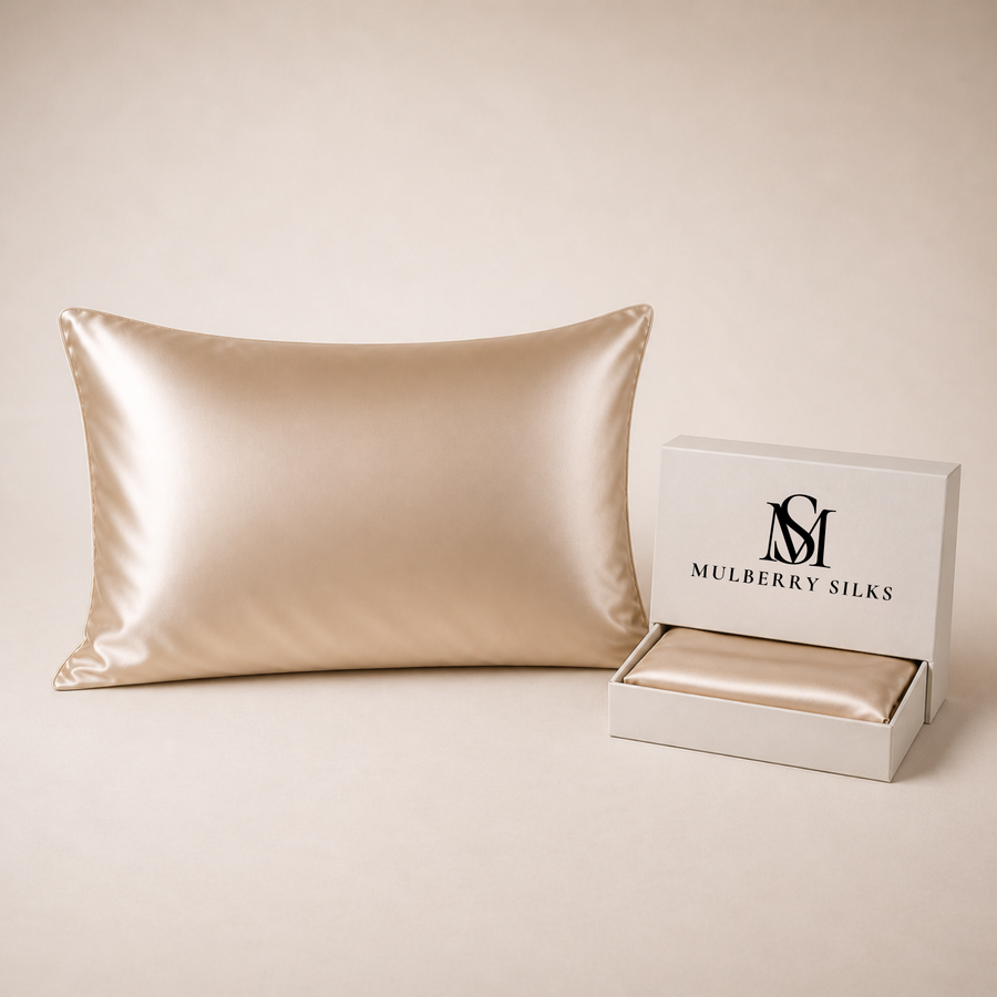 Before and after Cotton vs Mulberry Silk